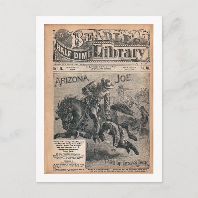 Arizona Joe - Beradle's Half Dime Library Postcard (Front)