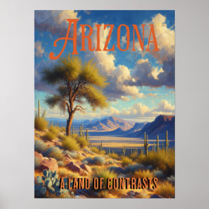Arizona Land of Contrasts Landscape Poster