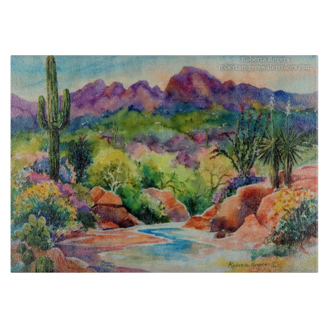 Arizona Landscape Cutting Board (Front)