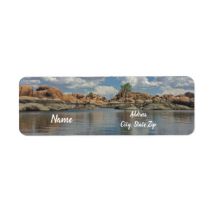 Arizona Landscape Photo Watson Lake Prescott Return Address Label