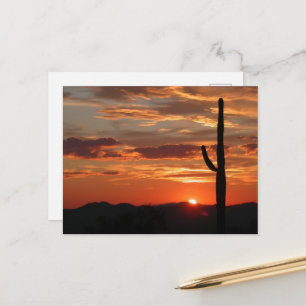 Arizona landscape sunset postcard