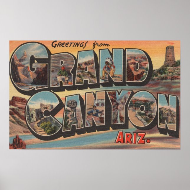Arizona- Large Letter ScenesArizona Poster (Front)