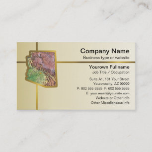 Arizona Map Business Card