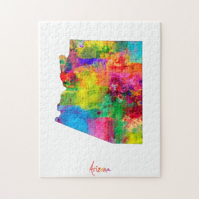 Arizona Map Jigsaw Puzzle (Vertical)