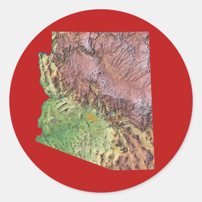 Arizona Map Sticker (Front)