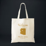 Arizona Map Wedding Welcome Bag for Hotel Guests<br><div class="desc">Wedding weekend welcome gift bag for out of town guests to your wedding,  featuring image of Arizona.  Fill tote with your favourite goodies.</div>