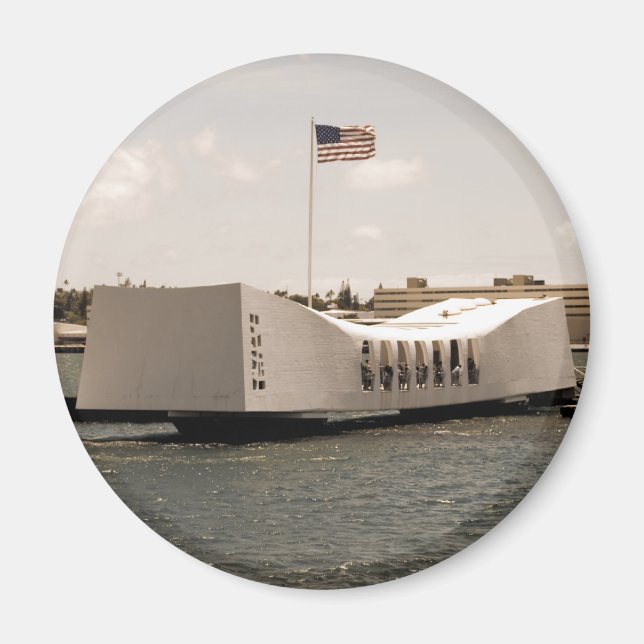 Arizona Memorial Pearl Harbour Magnet (Front)