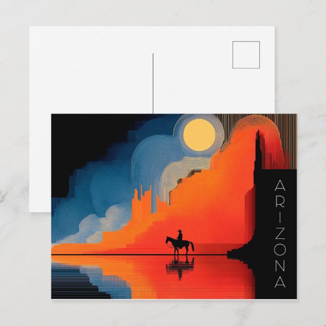 Arizona, Minimalist Style Postcard (Front/Back)