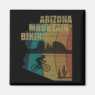 Arizona mountain biking vintage magnet