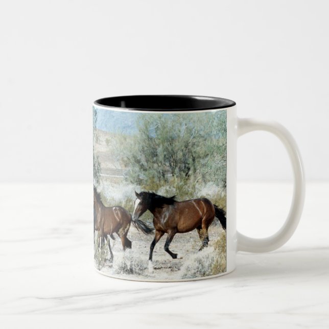 Arizona Mustangs Two-Tone Coffee Mug (Right)