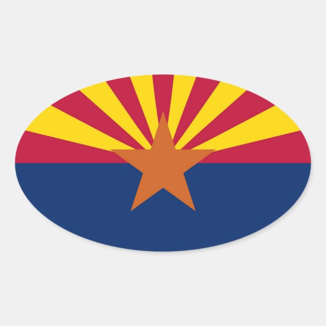 Arizona Oval Sticker (Front)