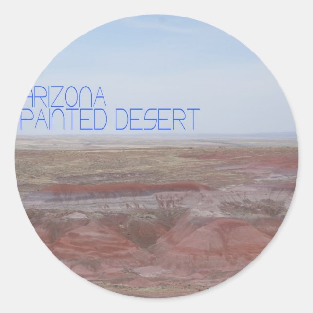 Arizona Painted Desert Classic Round Sticker (Front)