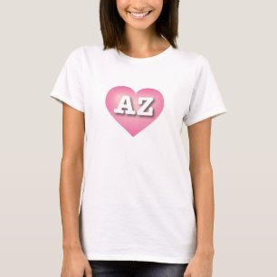 Arizona Pink Fade Heart - I love AZ T-Shirt