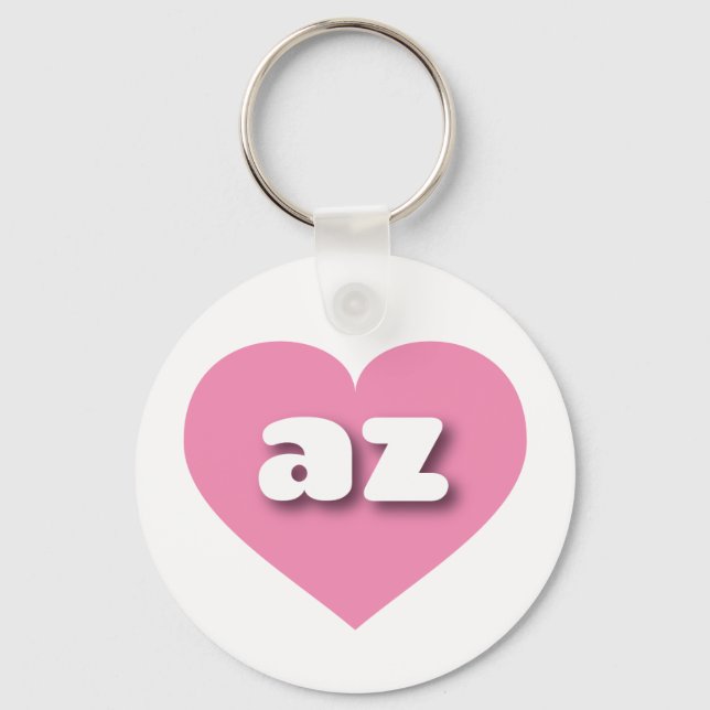 Arizona pink heart - I love az Key Ring (Front)