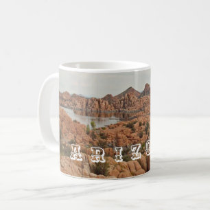 Arizona Prescott Lake Photo Red Rock Landscape Coffee Mug