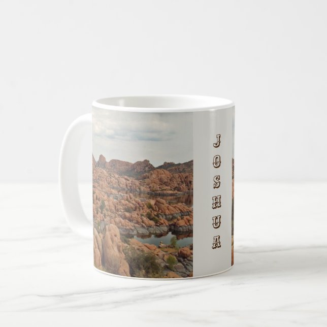 Arizona Prescott Lake Red Rock Photo Landscape Coffee Mug (Front Left)