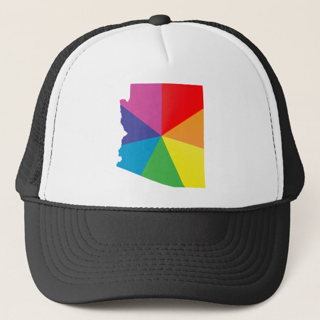 arizona pride. angled. trucker hat (Front)