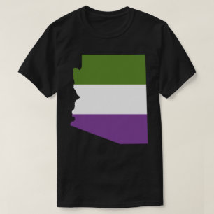 arizona pride genderqueer striped shape T-Shirt