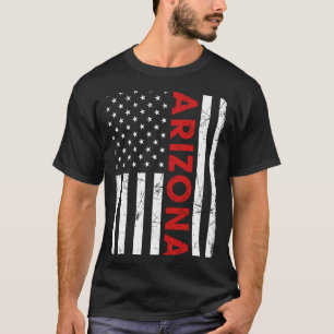 Arizona Pride Retro Vintage Old American Flag T-Shirt