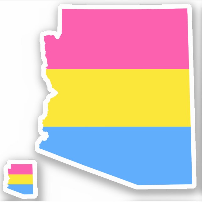 arizona pride striped pansexual flag (Front)