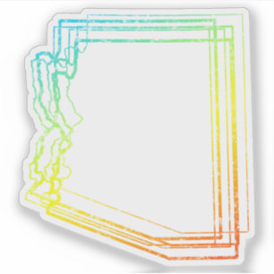 arizona pride striped rainbow blur flag