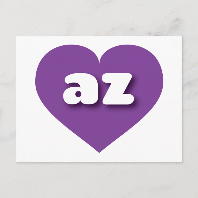 Arizona purple heart - I love az Postcard (Front)