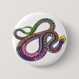 Arizona Rattler 6 Cm Round Badge