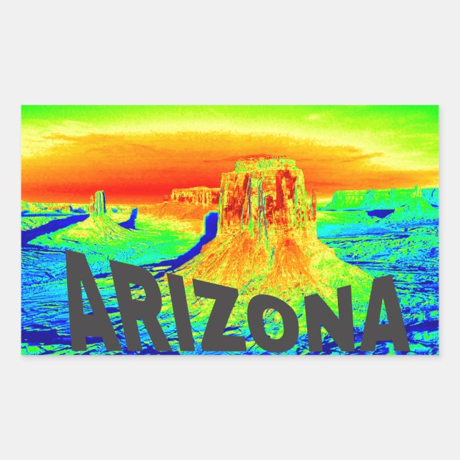 Arizona Rectangular Sticker (Front)