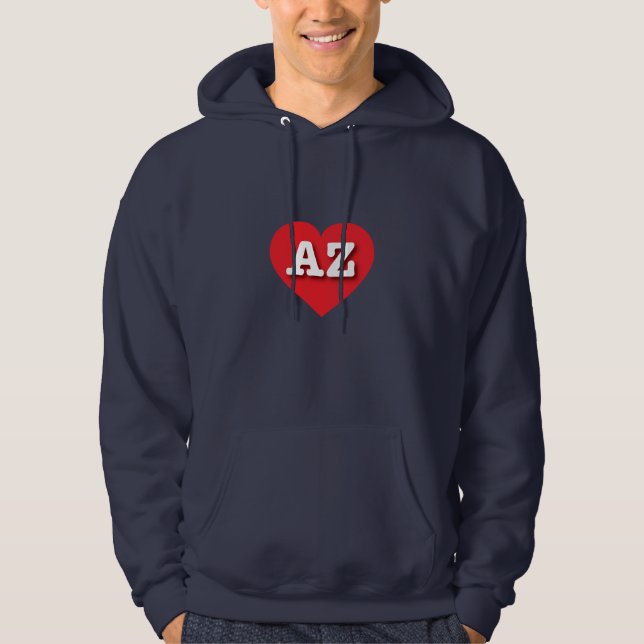 Arizona Red Heart - I love AZ  Hoodie (Front)