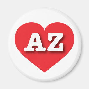 Arizona Red Heart - I love AZ  Magnet