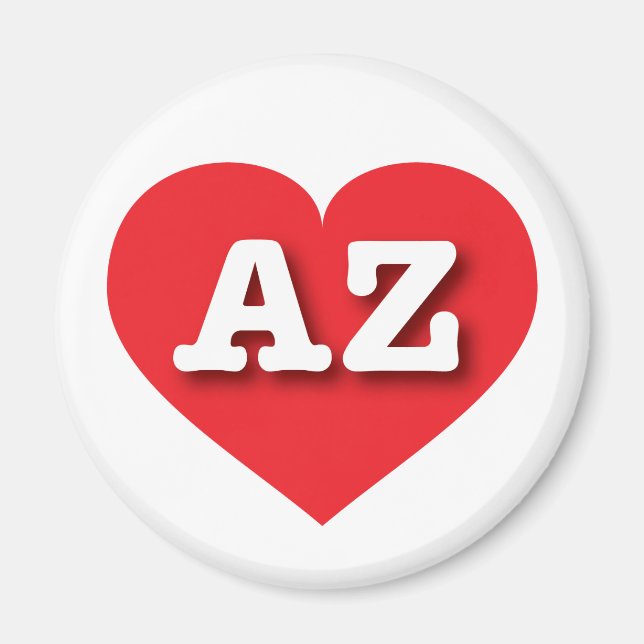 Arizona Red Heart - I love AZ  Magnet (Front)