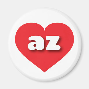 Arizona red heart - mini love magnet
