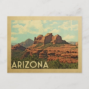 Arizona Red Rocks Vintage Travel Postcard
