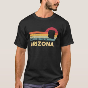 ARIZONA Retro Vintage US State Map Arizona Patriot T-Shirt