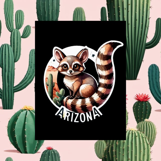Arizona, Ringtail, Postcrossing Postcard (Creator Uploaded)