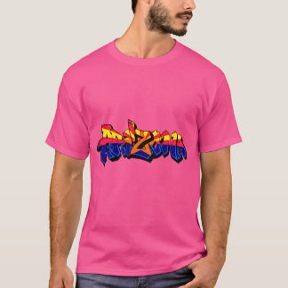 Arizona Roosevelt Row Flag Graffiti Pink T-Shirt