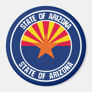 Arizona Round Emblem Magnet