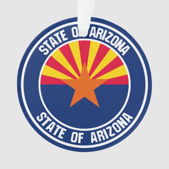 Arizona Round Emblem Ornament (Front)