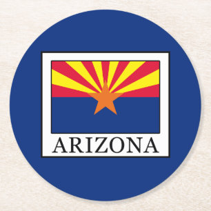 Arizona Round Paper Coaster