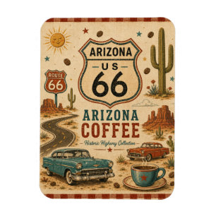 Arizona Route 66 Desert Diner Memories Magnet