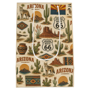 Arizona Route 66 Gift Roadtrip Medium Gift Bag