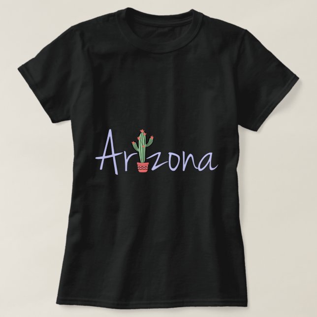 ARIZONA SAGUARO Cactus design men women boys girls T-Shirt (Design Front)