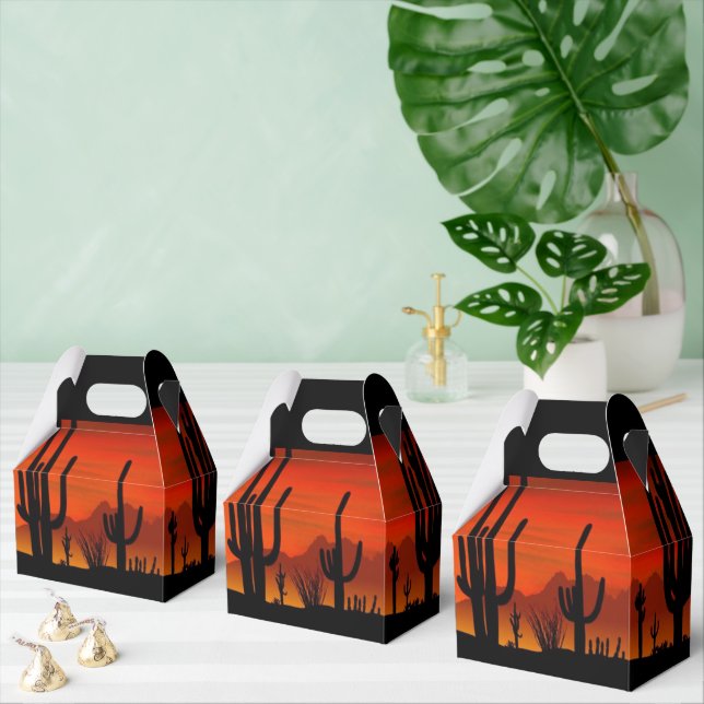 Arizona Saguaro Cactus  Favour Box (Multiple)