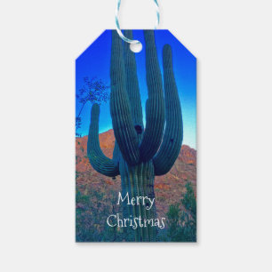 Arizona Saguaro Cactus Personalised Gift Tag