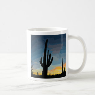 Arizona Saguaro Cactus Southwestern Sunset Coffee Mug