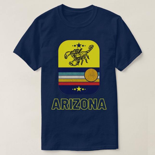 Arizona Scorpion Sun Heat and Scorpions T-Shirt (Design Front)