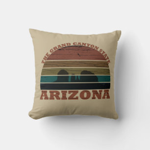 Arizona sedona Grand canyon landscape retro Cushion