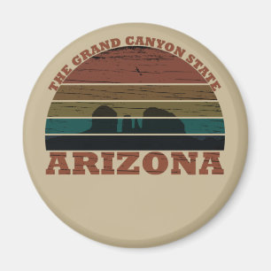 Arizona sedona Grand canyon landscape retro Magnet