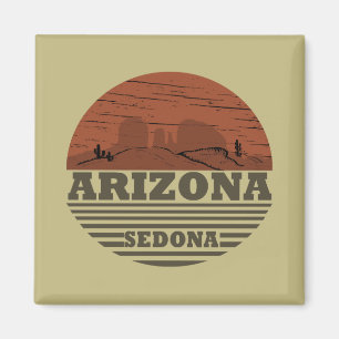 Arizona Sedona landscape vintage az retro Magnet
