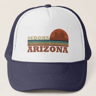 arizona sedona vintage sunset landscape az trucker hat